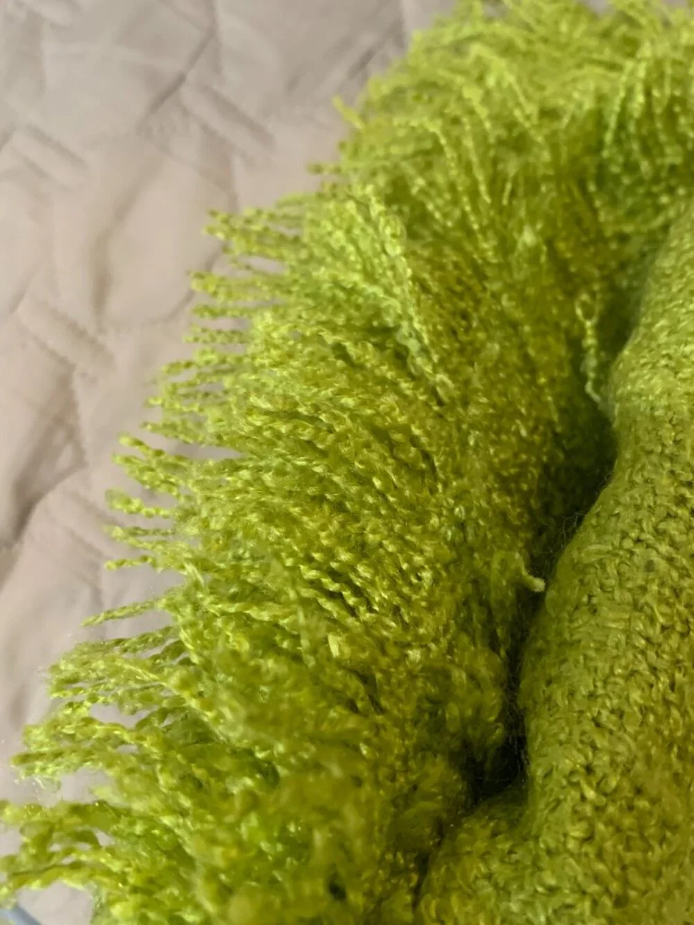 Crate & Barrel Cambria throw green 40x70 Inch #440-035 New